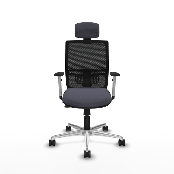 PIQUERAS Y CRESPO Silla de oficina Yunquera con mecanismo Sincro/Traslack, Gris oscuro y Negro PIQUERAS Y CRESPO Silla de oficina Yunquera con mecanismo Sincro/Traslack, Gris oscuro y Negro