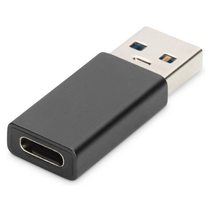 Digitus Adaptador USB A a USB-C Negro
