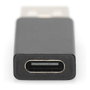 Digitus Adaptador USB A a USB-C Negro