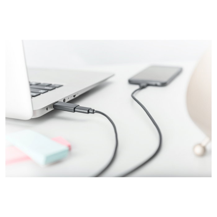 Digitus Adaptador USB A a USB-C Negro