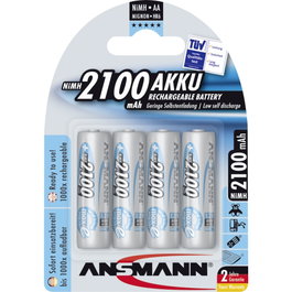 Ansmann maxE Pilas recargables Mignon AA 2100 mAh (4 unidades)