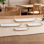 Bidasoa Fuente Rectangular Milky Blanca