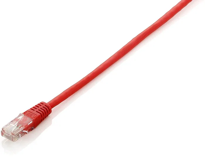 Equip Latiguillo de Red U/UTP Categoría 5e 7.5 metros (7.5m) Color Rojo para Conectividad de Red