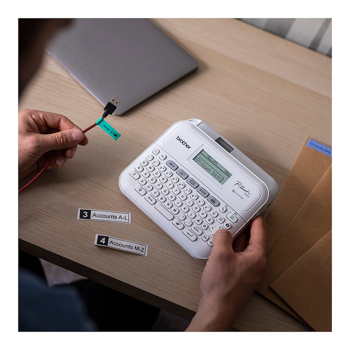 Brother P-Touch PT-D410VP Etiquetadora Profesional USB Blanco y Gris