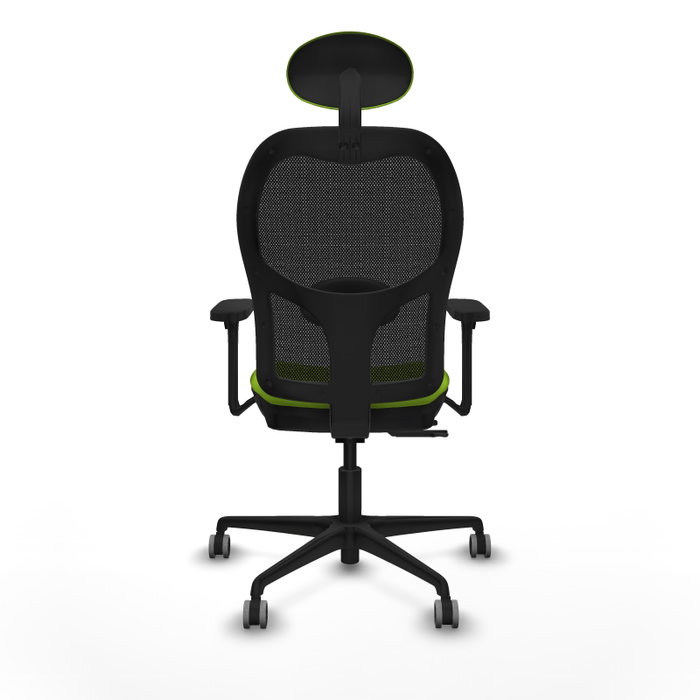 PIQUERAS Y CRESPO Silla de oficina Jorquera con mecanismo Sincro/Traslack Pistacho y Negro