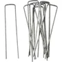 Nature Lote de 10 Clips Metálicos para Fijar al Suelo, Ø 3 mm, Altura 14 cm, Longitud 3 cm
