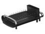 Kinvara Escurreplatos Extensible Negro Plástico y Metal 49x20x13 cm (Set de 8)