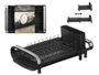 Kinvara Escurreplatos Extensible Negro Plástico y Metal 49x20x13 cm (Set de 8)
