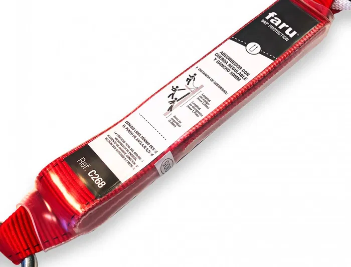 Faru Anticaídas regulable con gancho de 50 mm