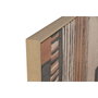 DKD Home Decor Set de 2 Cuadros Lienzo PS 82,5x4,5x122,5 Naranja y Beige