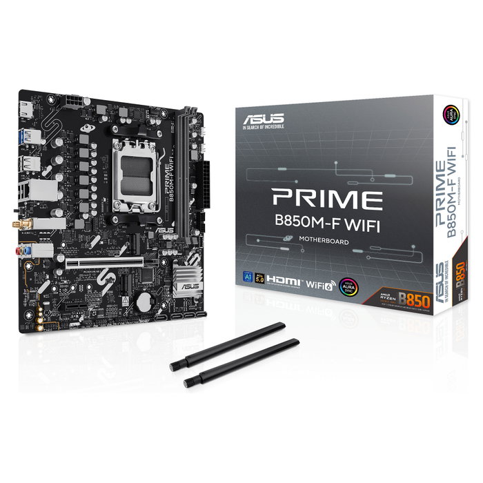 ASUS PRIME B850M-F WIFI (AM5, DDR5, Micro ATX) ASUS PRIME B850M-F WIFI (AM5, DDR5, Micro ATX)