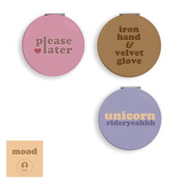 DKD Home Decor Espejos de Aluminio Surtido Colores Pastel 6,5x6,5x1,3 cm