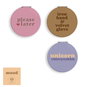 DKD Home Decor Espejos de Aluminio Surtido Colores Pastel 6,5x6,5x1,3 cm