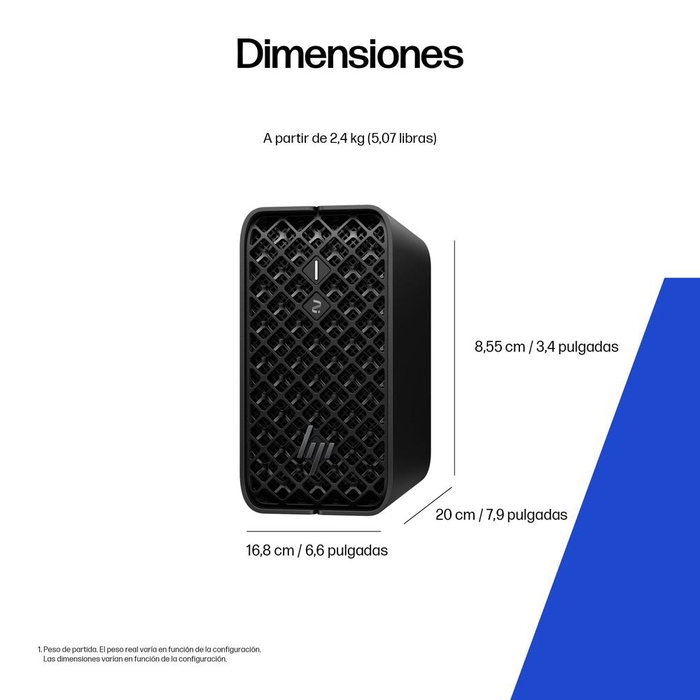 HP Estación de trabajo Z2 Mini G1a WSL2 DS con procesador AMD Ryzen AI Max Pro 395, 128 GB RAM, 1 TB SSD, teclado y ratón en español incluidos HP Estación de trabajo Z2 Mini G1a WSL2 DS con procesador AMD Ryzen AI Max Pro 395, 128 GB RAM, 1 TB SSD, teclado y ratón en español incluidos