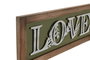 DKD Home Decor Decoración de Pared de Madera Home Love Surtido