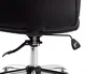 Q-connect Silla de Dirección en Similpiel Negra con Base Metálica Cromada, Mecanismo, Reposabrazos Cromados, Altura Máx 1250 mm, Ancho 610 mm, Profundidad 700 mm, Ruedas Premium
