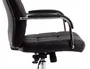 Q-connect Silla de Dirección en Similpiel Negra con Base Metálica Cromada, Mecanismo, Reposabrazos Cromados, Altura Máx 1250 mm, Ancho 610 mm, Profundidad 700 mm, Ruedas Premium