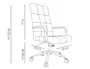 Q-connect Silla de Dirección en Similpiel Negra con Base Metálica Cromada, Mecanismo, Reposabrazos Cromados, Altura Máx 1250 mm, Ancho 610 mm, Profundidad 700 mm, Ruedas Premium