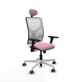 PIQUERAS Y CRESPO Silla de oficina Motilla Rosa con Mecanismo Sincro