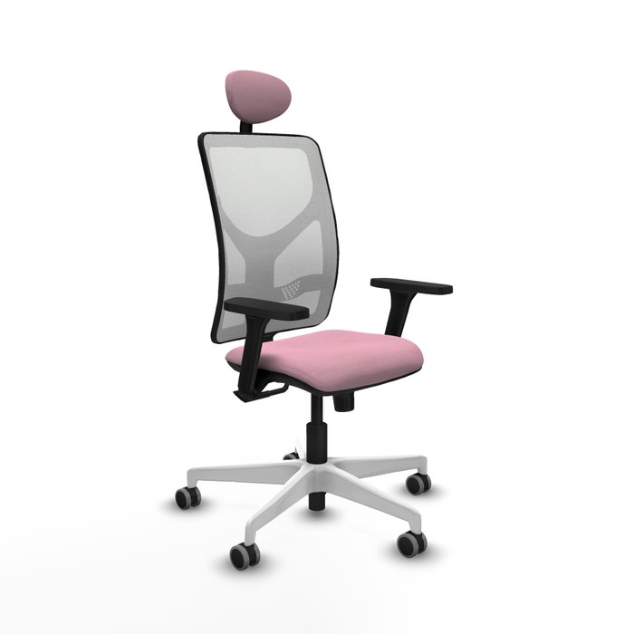 PIQUERAS Y CRESPO Silla de oficina Motilla Rosa con Mecanismo Sincro PIQUERAS Y CRESPO Silla de oficina Motilla Rosa con Mecanismo Sincro