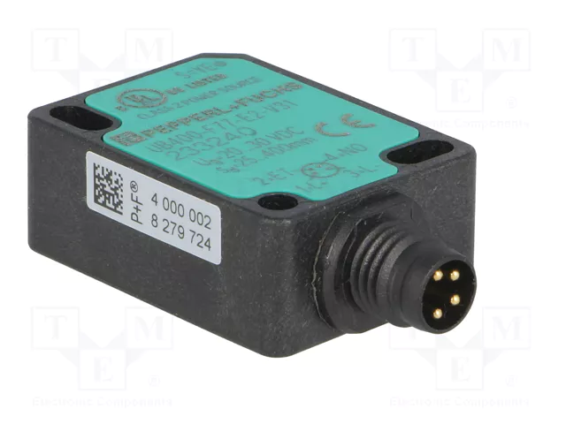 PEPPERL+FUCHS Sensor de ultrasonido UB400-F77-E2-V31 Alcance 400mm