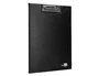 Liderpapel Carpeta de plástico negro con pinza superior tamaño folio