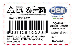 Inde Asiento Step Beclassic 26.7 cm ancho x 18.1 cm alto x 31.4 cm largo (12 Unidades)