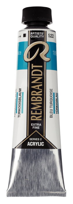Rembrandt Pintura Acrílica Azul Turquesa 522 de 40 ml Rembrandt Pintura Acrílica Azul Turquesa 522 de 40 ml
