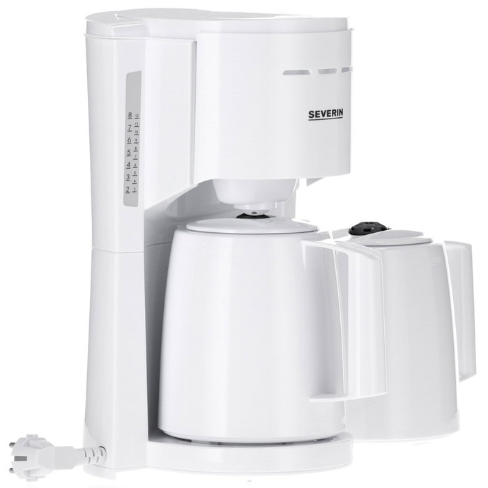 Severin KA 9309 Cafetera de filtro blanca con 2 termos Severin KA 9309 Cafetera de filtro blanca con 2 termos