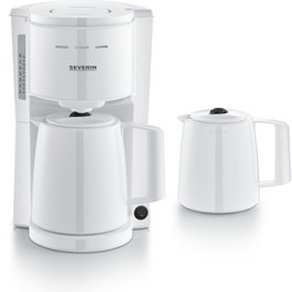 Severin KA 9309 Cafetera de filtro blanca con 2 termos