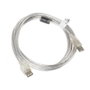 CABLE ALARGADOR USB LANBERG CA-USBE-12CC-0030-TR - CONECTORES A-MACHO A-HEMBRA - FERRITA - TRANSPARENTE - 3 METROS
