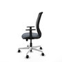 PIQUERAS Y CRESPO Silla de oficina Zulema con mecanismo Sincro/Traslack, Gris y Negro