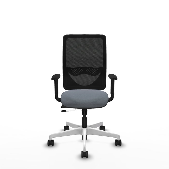PIQUERAS Y CRESPO Silla de oficina Zulema con mecanismo Sincro/Traslack, Gris y Negro