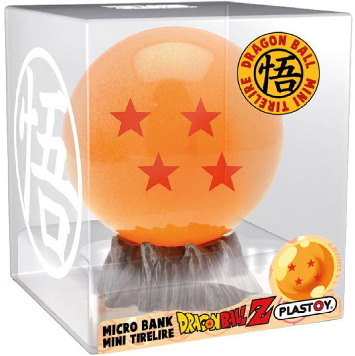 Plastoy Mini Hucha Bola de Dragón de 4 estrellas Dragon Ball Plastoy Mini Hucha Bola de Dragón de 4 estrellas Dragon Ball