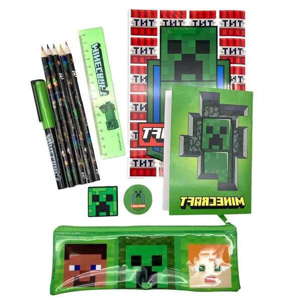 Toybags Set de Papelería Minecraft con 12 artículos