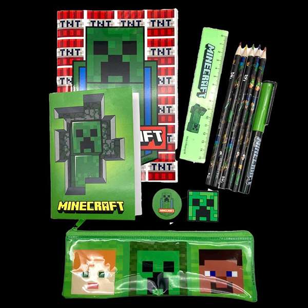 Toybags Set de Papelería Minecraft con 12 artículos