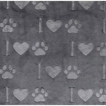 Nayeco Manta I Love Paws Gris Nayeco Manta I Love Paws Gris
