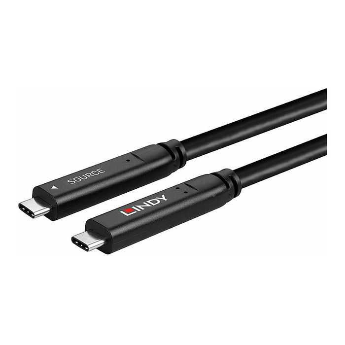 LINDY Cable Híbrido USB 3.2 Gen 2 y DisplayPort 1.4 Tipo C, 10 Metros, Referencia LINDY