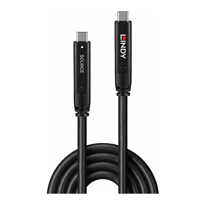 LINDY Cable Híbrido USB 3.2 Gen 2 y DisplayPort 1.4 Tipo C, 10 Metros, Referencia LINDY