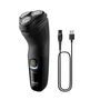 Philips Afeitadora 3D Wet & Dry con Cortapatillas, Recargable