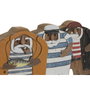 DKD Home Decor Figura de Madera Reciclada Mariner Surtido de 3 Unidades