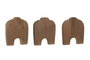 DKD Home Decor Figura de Madera Reciclada Mariner Surtido de 3 Unidades