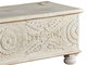 Giner Y Colomer Baúl Madera de Mango Blanco Envejecido 60x150x50 cm