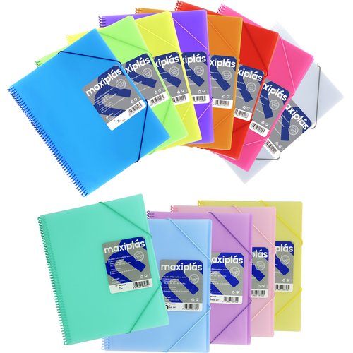 Grafoplás MaxiPlás Carpeta A4 con 40 Fundas y Cierre de Gomas