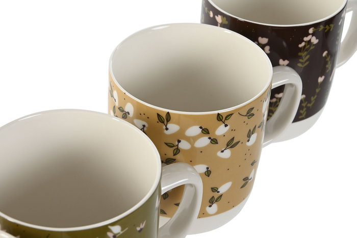 DKD Home Decor Juego de 4 Tazas de Porcelana Spices 2023 Surtidas DKD Home Decor Juego de 4 Tazas de Porcelana Spices 2023 Surtidas