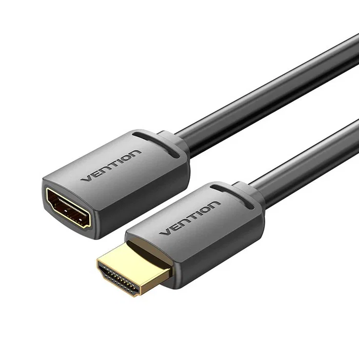 Vention Cable Alargador HDMI 2.0 AHCBJ 5m, 4K 60Hz HDR 18Gbit/s 3D, HDMI Macho a HDMI Hembra, Negro