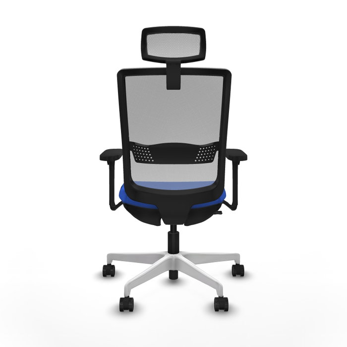 PIQUERAS Y CRESPO Silla de oficina Haches con mecanismo Sincro/Traslack, Azul y Gris PIQUERAS Y CRESPO Silla de oficina Haches con mecanismo Sincro/Traslack, Azul y Gris