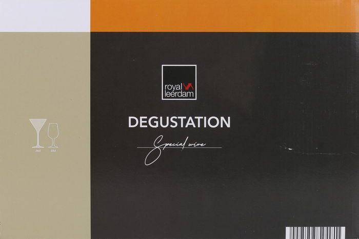 Royal Leerdam Set de 6 Copas de Cóctel 'Degustation', Capacidad 26 cl por Copa, Cristalería Fina para Bebidas