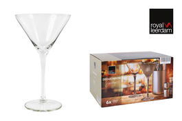 Royal Leerdam Set de 6 Copas de Cóctel 'Degustation', Capacidad 26 cl por Copa, Cristalería Fina para Bebidas