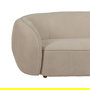 Sofá 3 Plazas Beige Tejido-Madera 229 X 100 X 76 cm